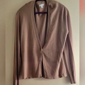 Tan cardigan